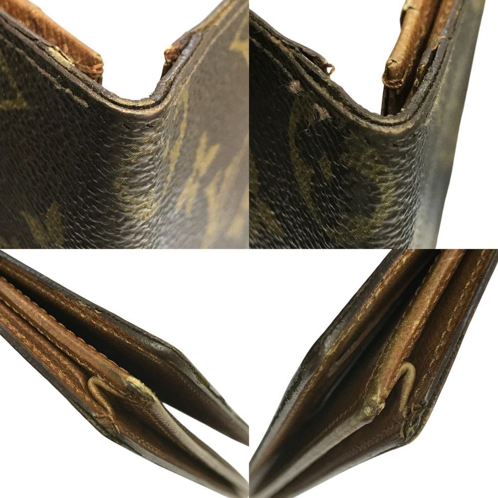 LOUIS VUITTON Louis Vuitton Monogram Porte Carte Credit Long Wallet Men's Brown - Picture 4 of 9
